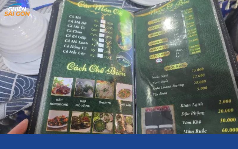 hải sản lập quán