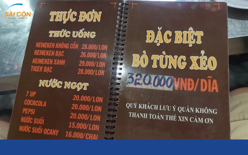 quán bò cây me