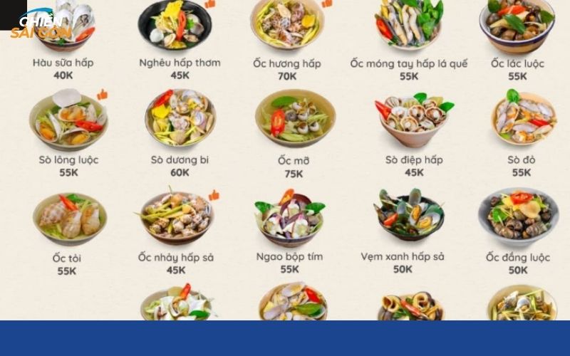 Ốc Luộc Hà Nguyên với không gian thoải mái, menu hấp dẫn 10 ốc luộc hà nguyên