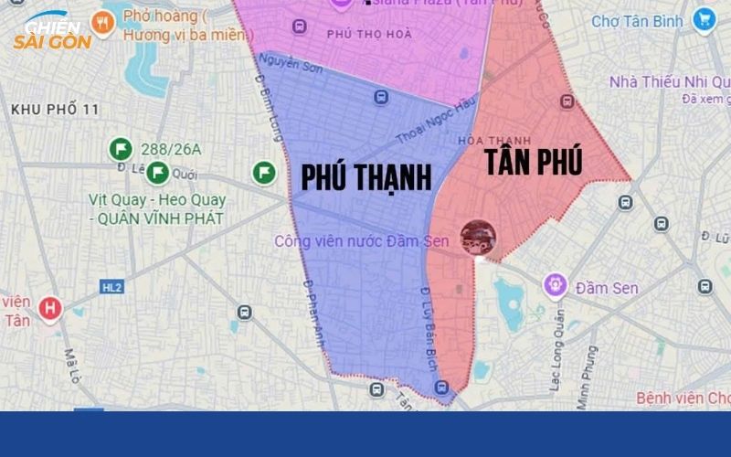 phường phú thạnh quận tân phú sau sáp nhập