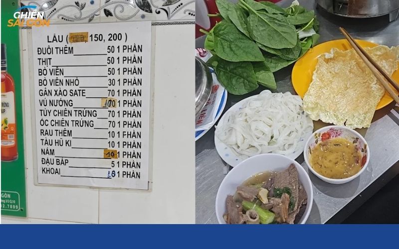lẩu bò cô liên