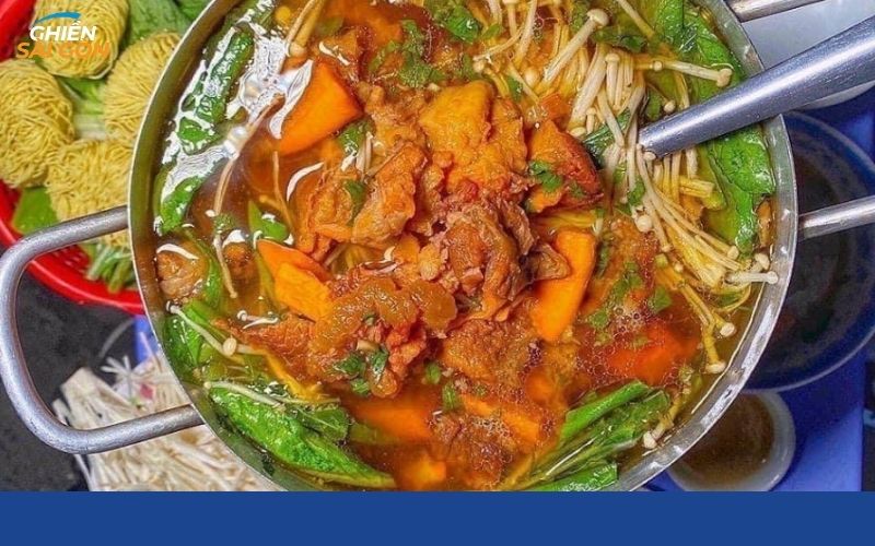 lẩu bò kho campuchia - vườn chuối