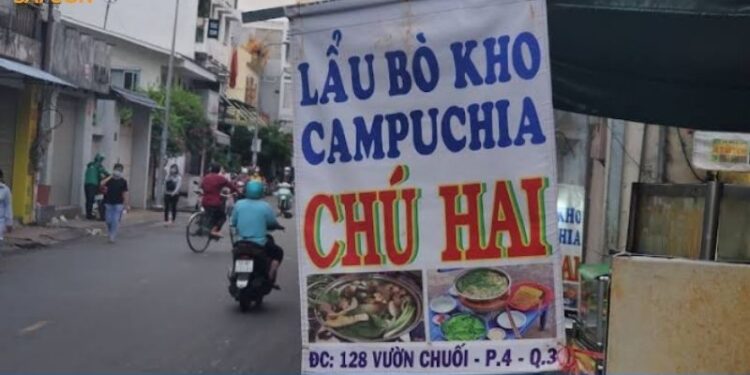 lẩu bò kho campuchia - vườn chuối