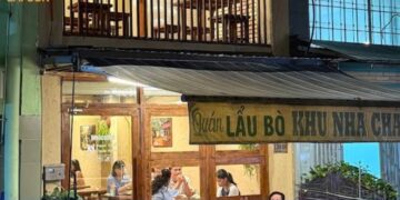 lẩu bò khu nhà cháy