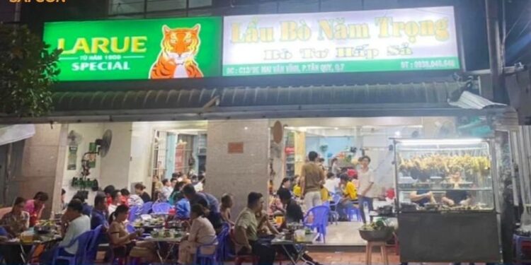 lẩu bò năm trọng quận 7