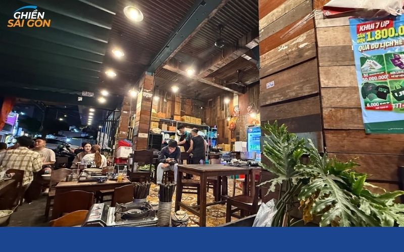 lẩu bò nhà gỗ lý thái tổ