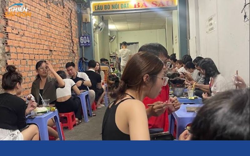 lẩu bò nồi đất bà sáu