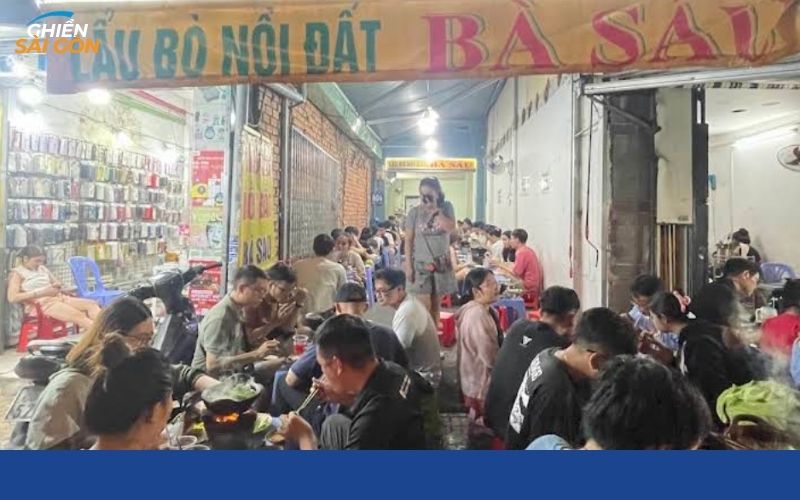 lẩu bò nồi đất bà sáu