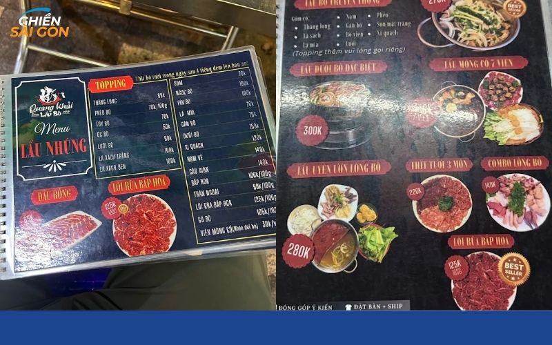 Lẩu bò Quang Khải Hồ Hảo Hớn ngon, rẻ và chất lượng tại Quận 1 9 lẩu bò quang khải hồ hảo hớn