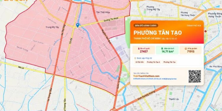 phường tân tạo quận bình tân sau sáp nhập
