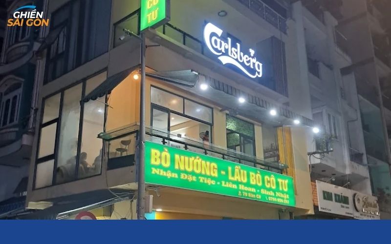 quán bò nướng ngói và lẩu bò cô tư