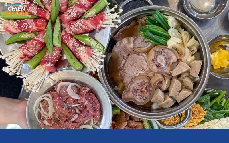 quán bò nướng ngói và lẩu bò cô tư