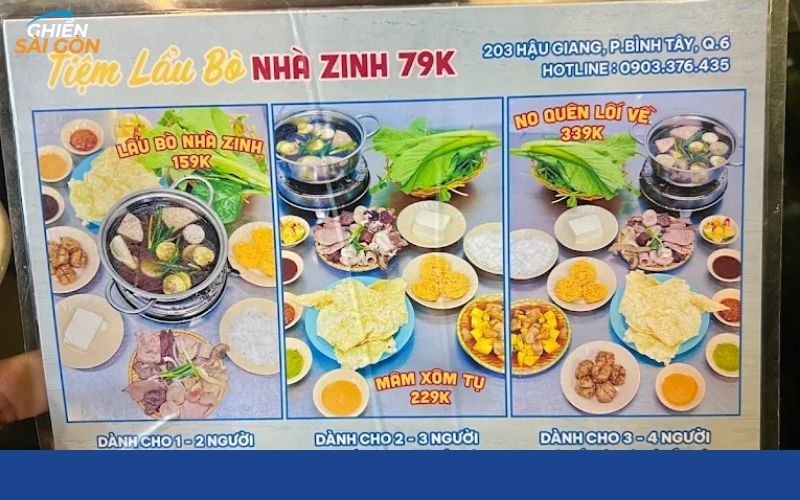 tiệm lẩu bò nhà zinh 79k